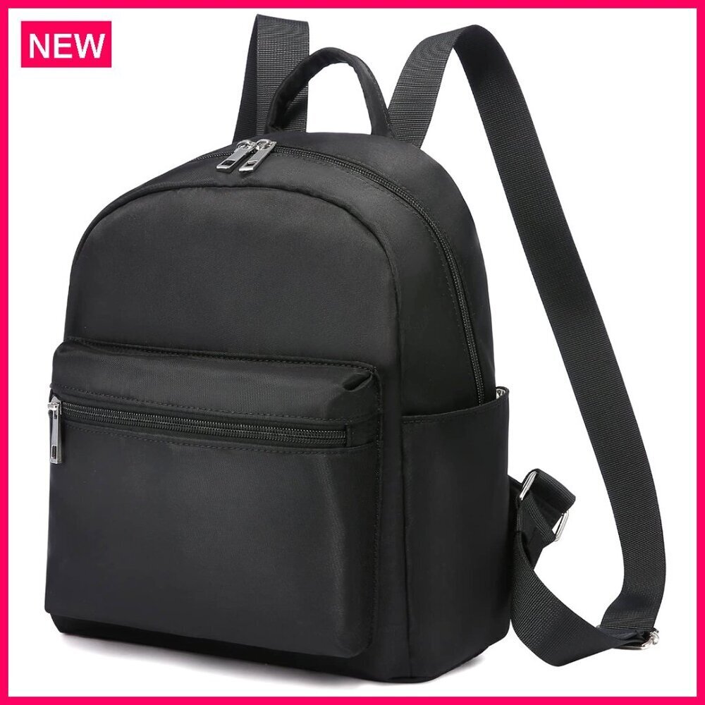 Mini Waterproof Nylon Backpack with Multiple Pockets Lightweight Daily Purse